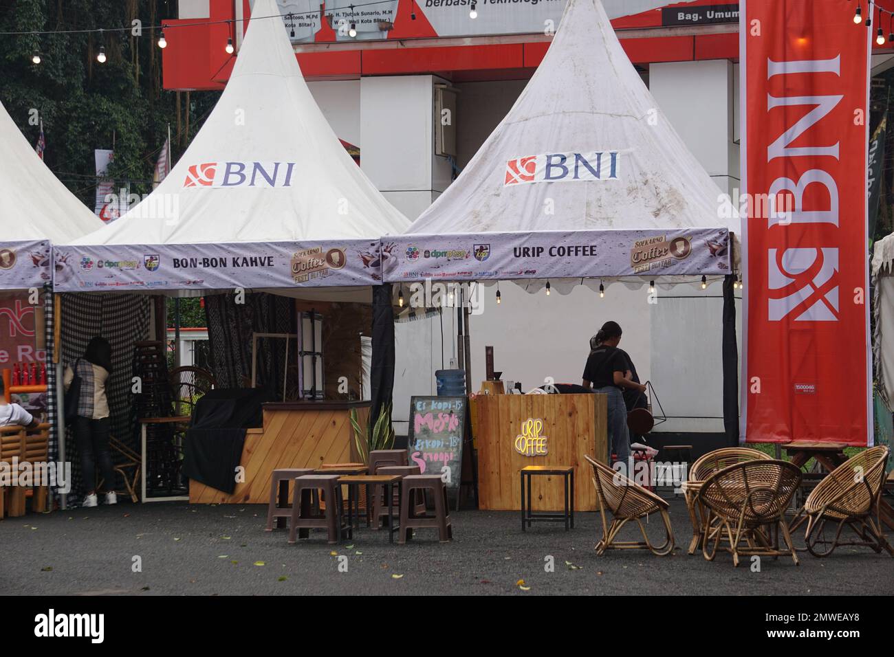 The atmosphere of the coffee fest festival Stock Photo Alamy