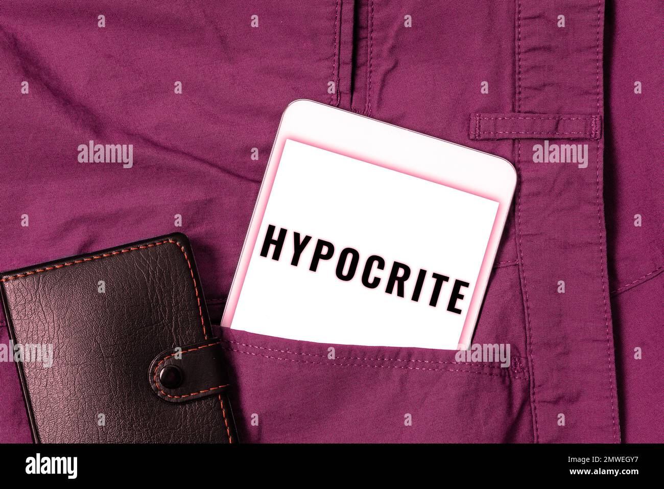 Inspiration showing sign Hypocrite. Word Written on Medical condition ...