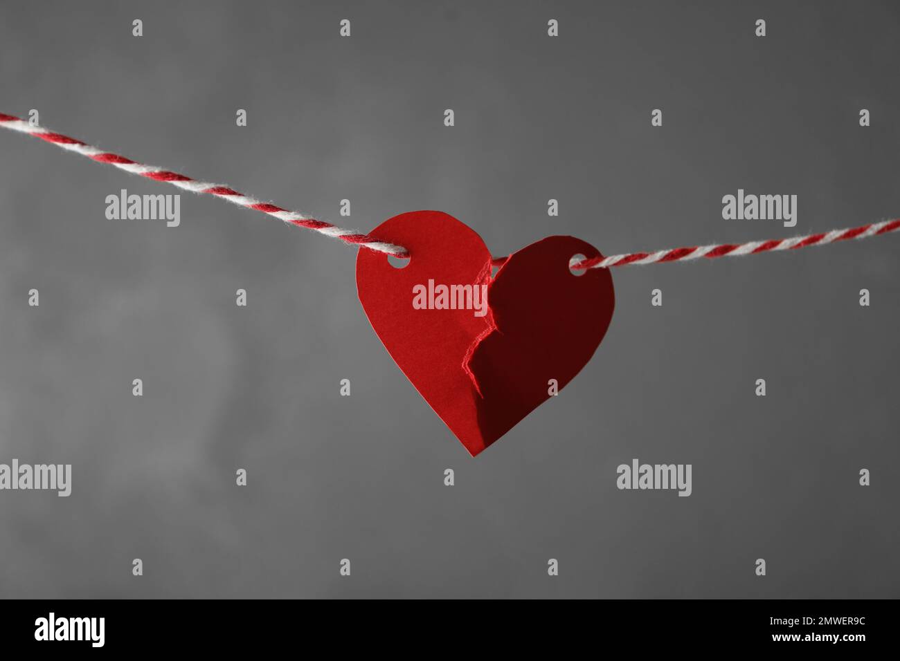 Heart on rope hi-res stock photography and images - Alamy