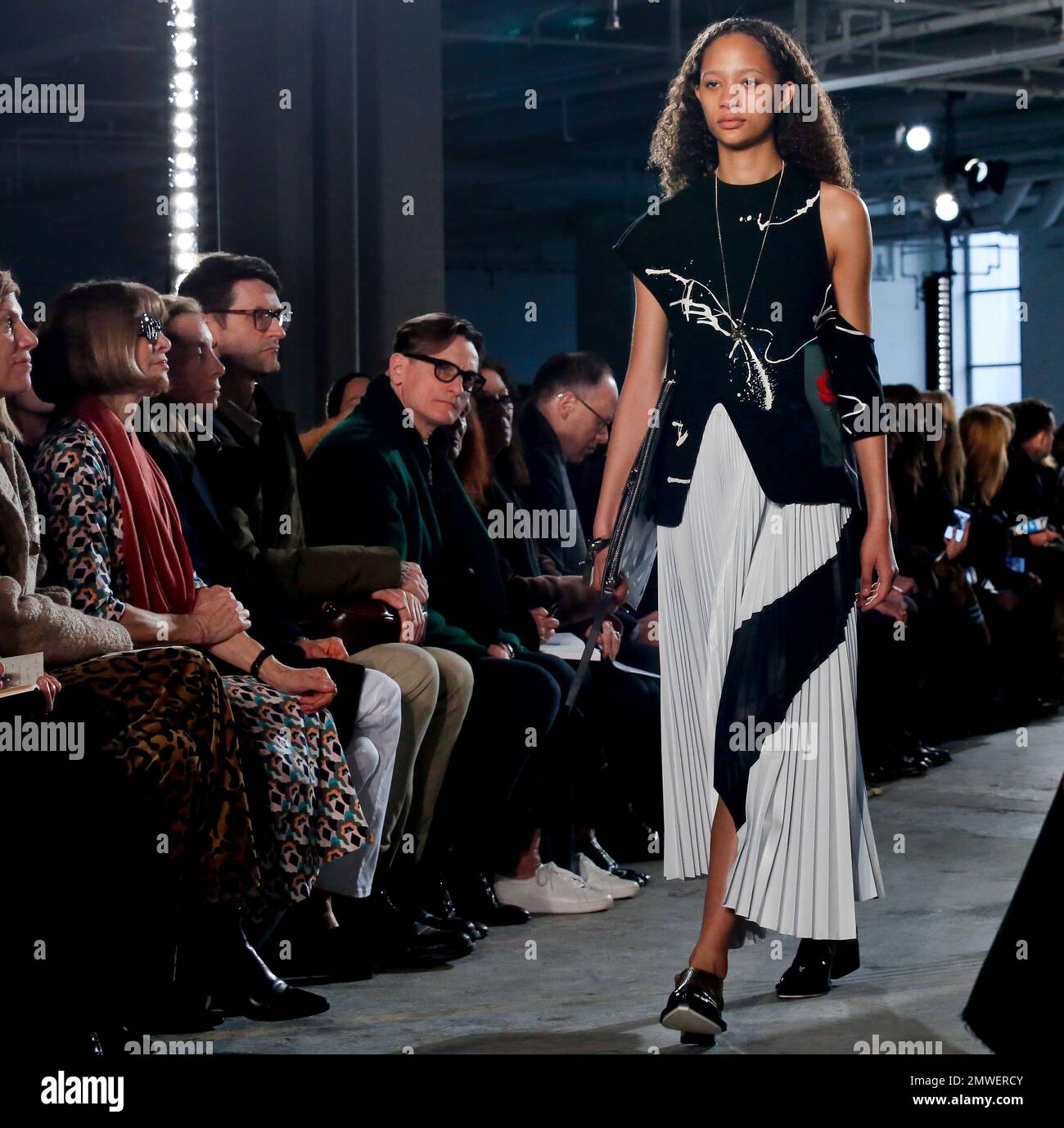 Fashion collection from Proenza Schouler is modeled during Fashion