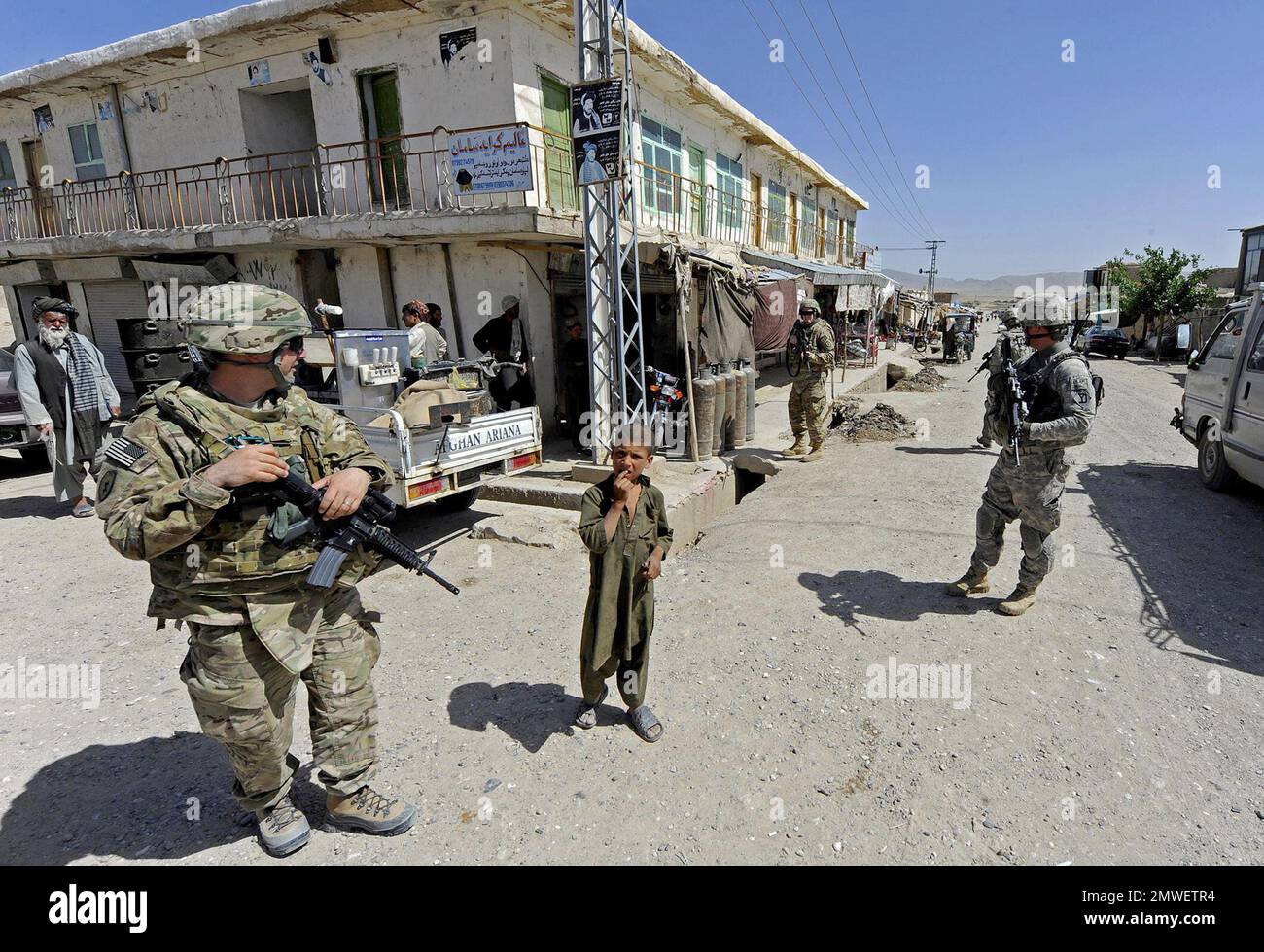 In this photo provided by ISAF Regional Command (South), members of