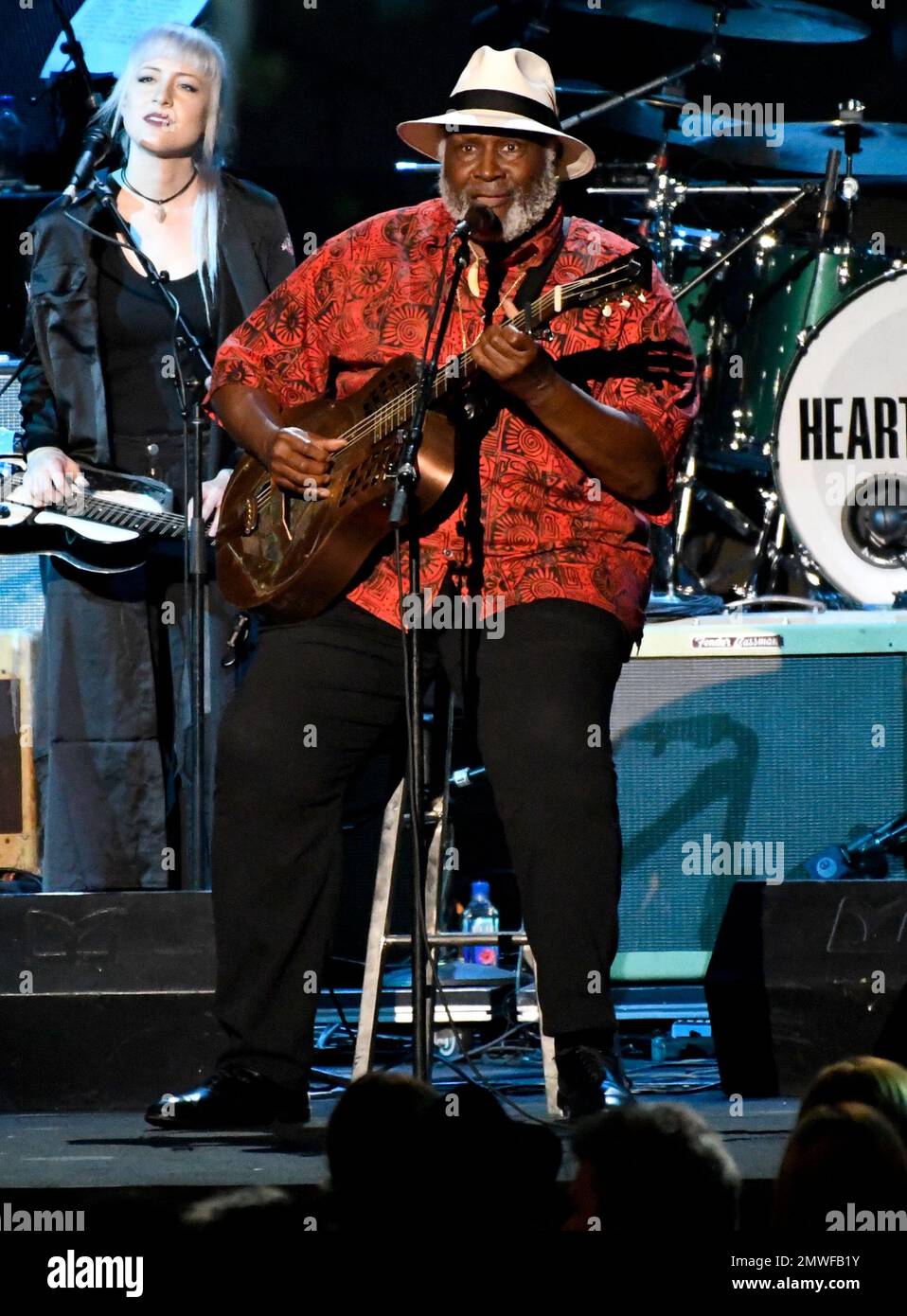 Taj Mahal performs "Hometown Blues" at the MusiCares Person of the Year tribute honoring Tom