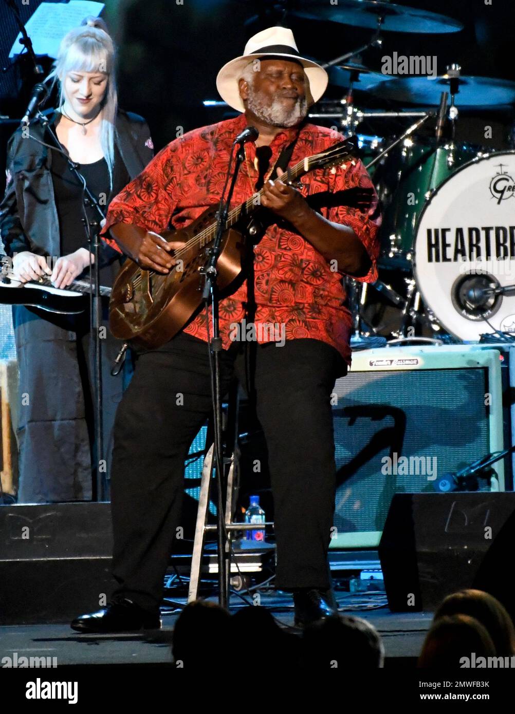 Taj Mahal performs "Hometown Blues" at the MusiCares Person of the Year tribute honoring Tom