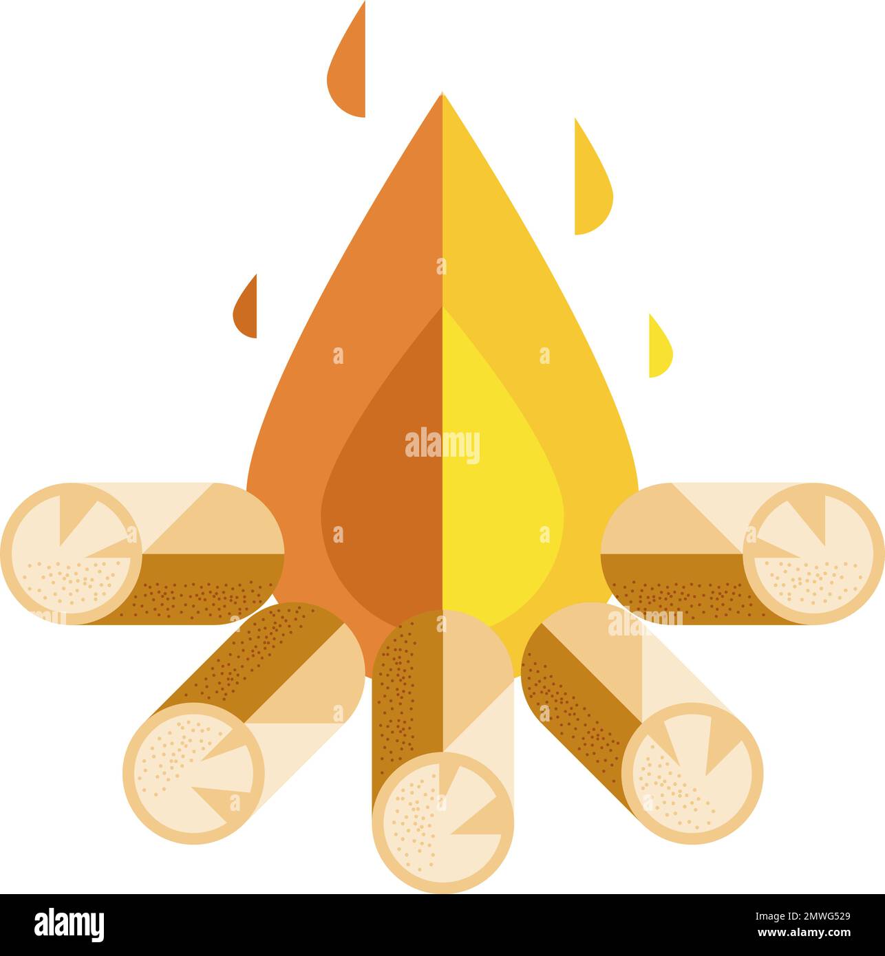 wooden campfire flame Stock Vector Image & Art - Alamy