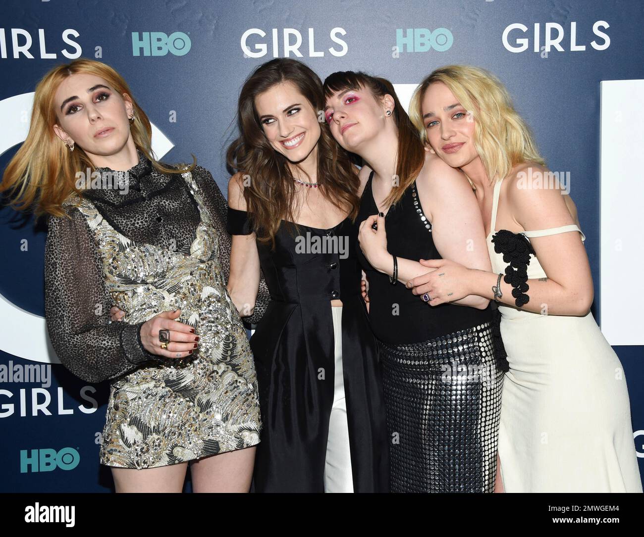 Actresses Zosia Mamet, Left, Allison Williams, Lena Dunham And Jemima 