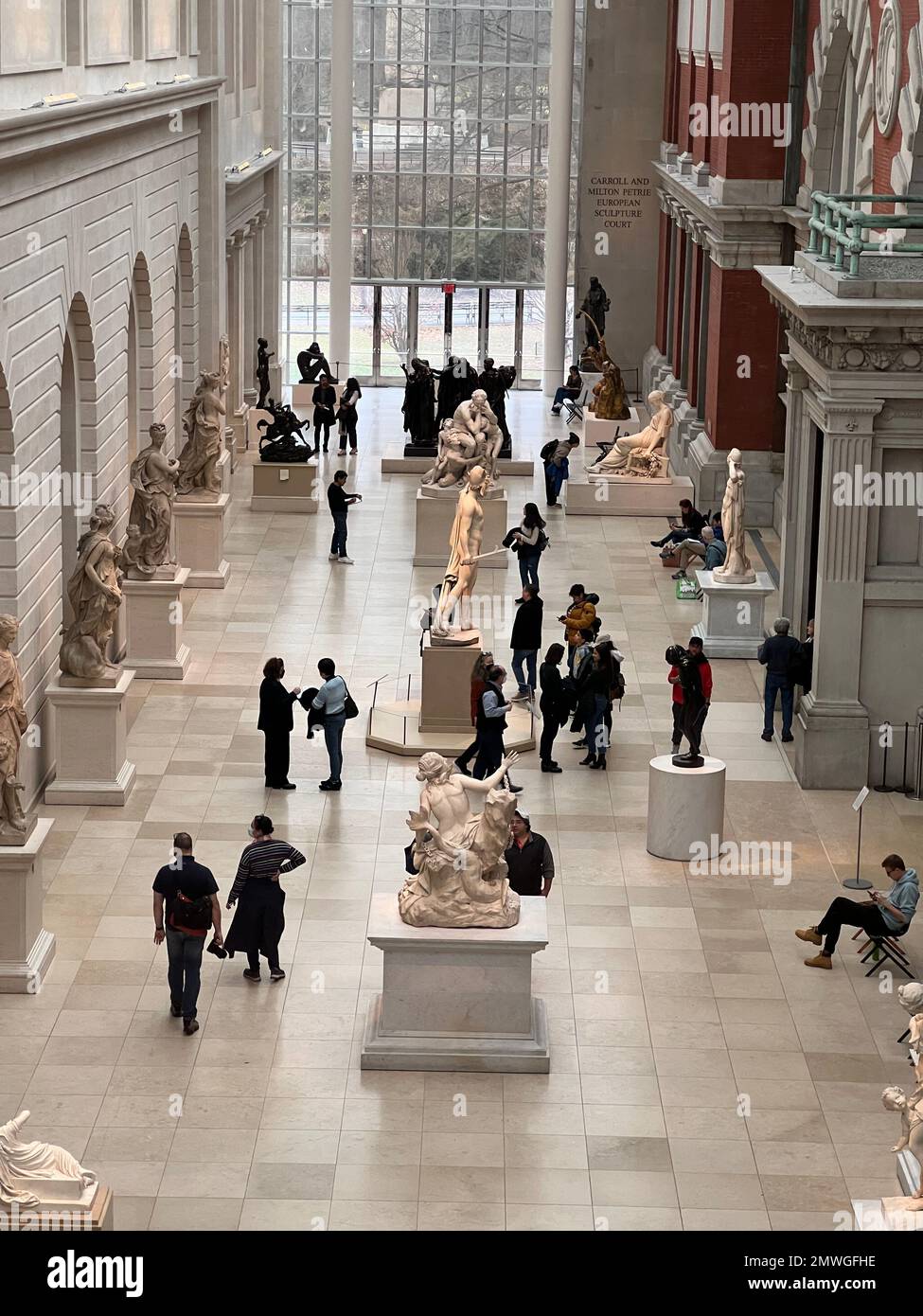 Carroll And Milton Petrie European Sculpture Court at the Metropolitan Museum of Art in New York