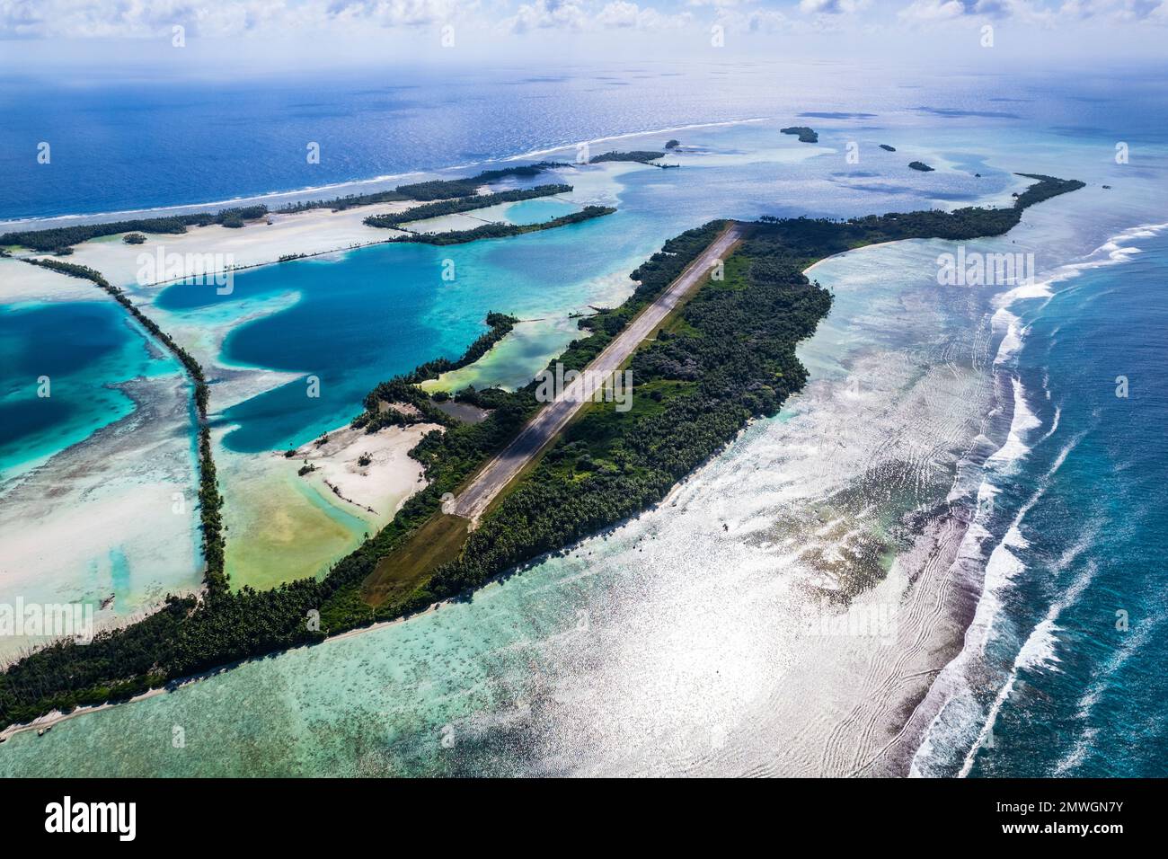 Palmyra Atoll, aerial photograph Stock Photo - Alamy