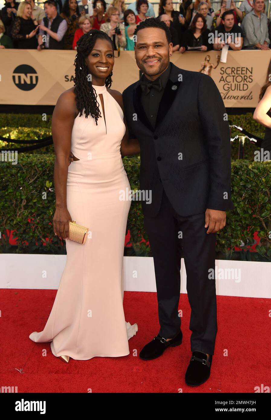 Alvina Stewart, left, and Anthony Anderson arrive at the 23rd annual