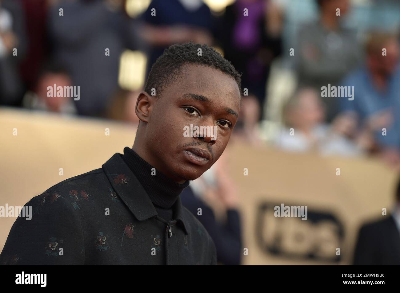 Ashton Sanders arrives at the 23rd annual Screen Actors Guild Awards at