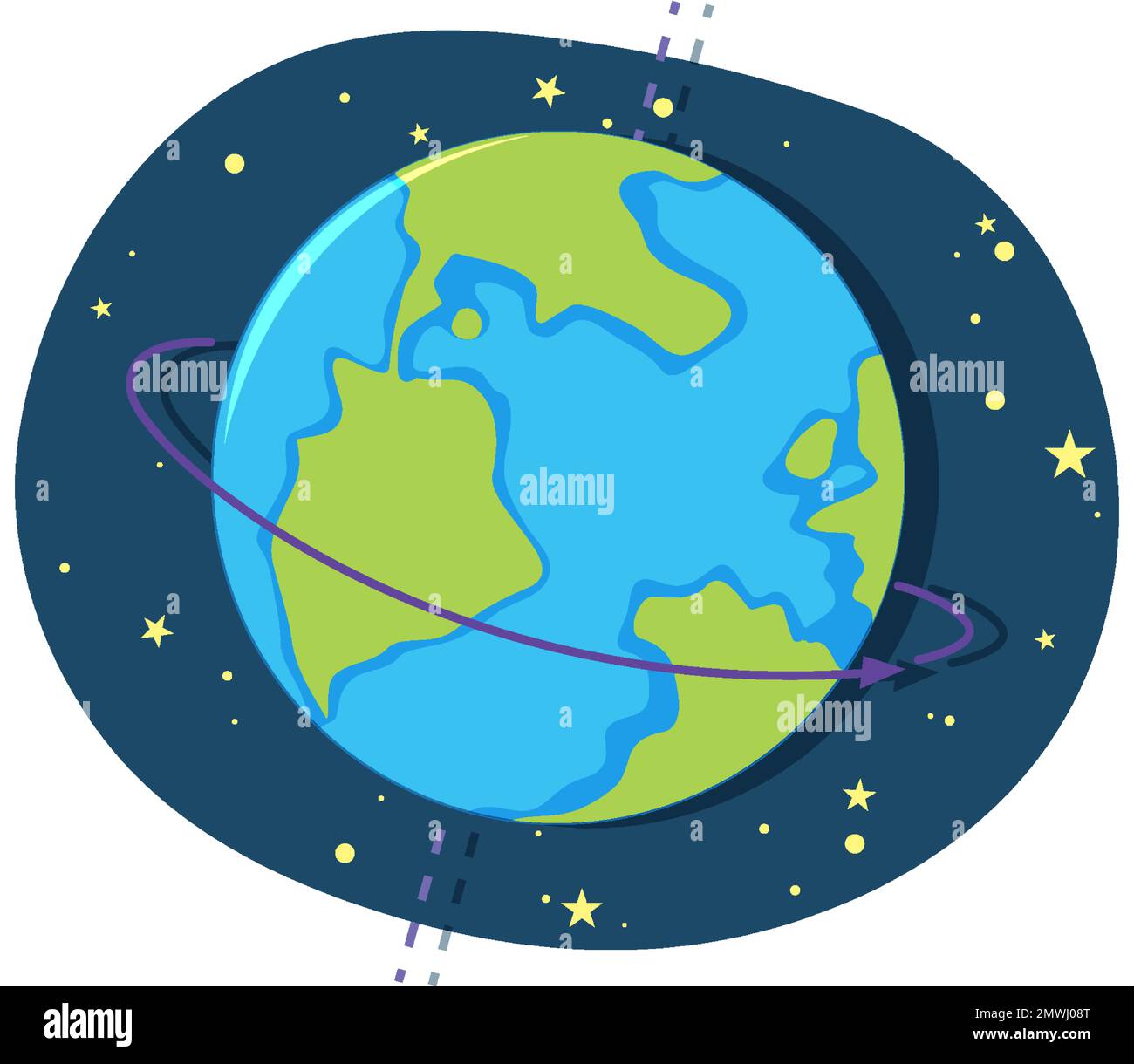 Planet earth in space background vector illustration Stock Vector Image ...