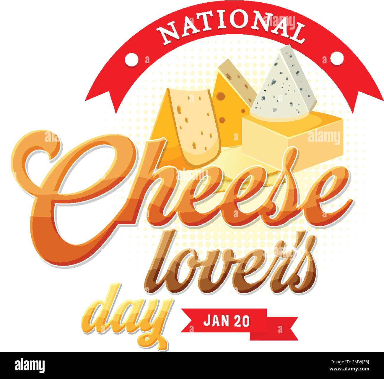 National Cheese Lovers Day Banner Design illustration Stock Vector Image & Art Alamy