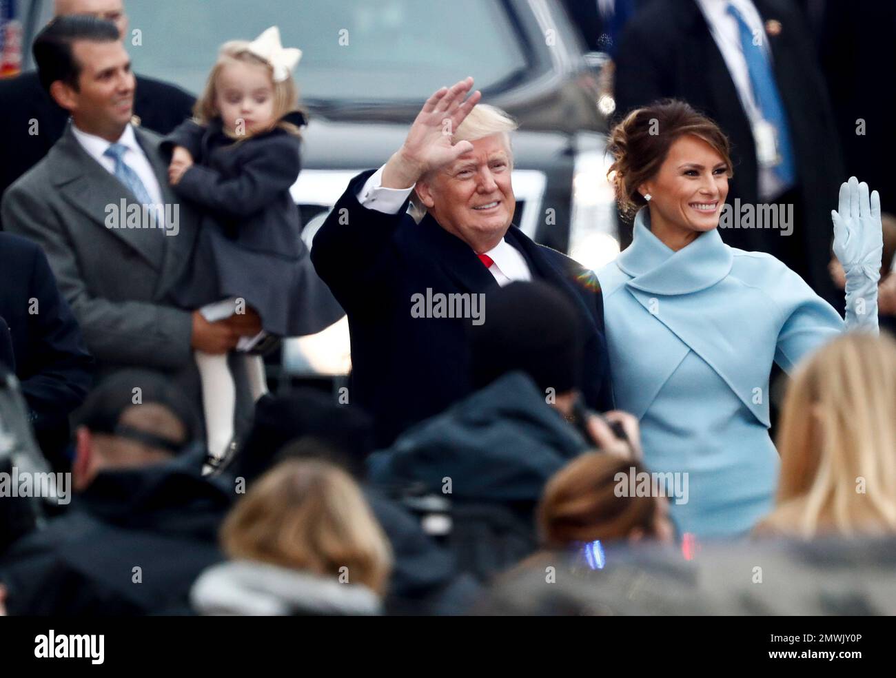 President Donald Trump And First Lady Melania Trump Walk During The ...