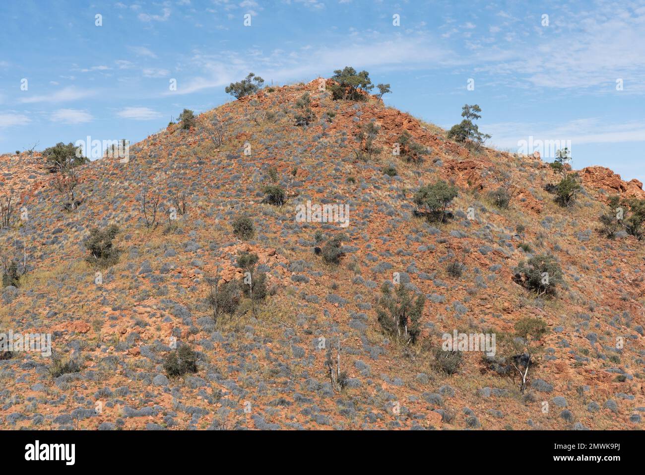 A beautiful view of a desert scene in Arkaroola, South Australia. Stock Photo