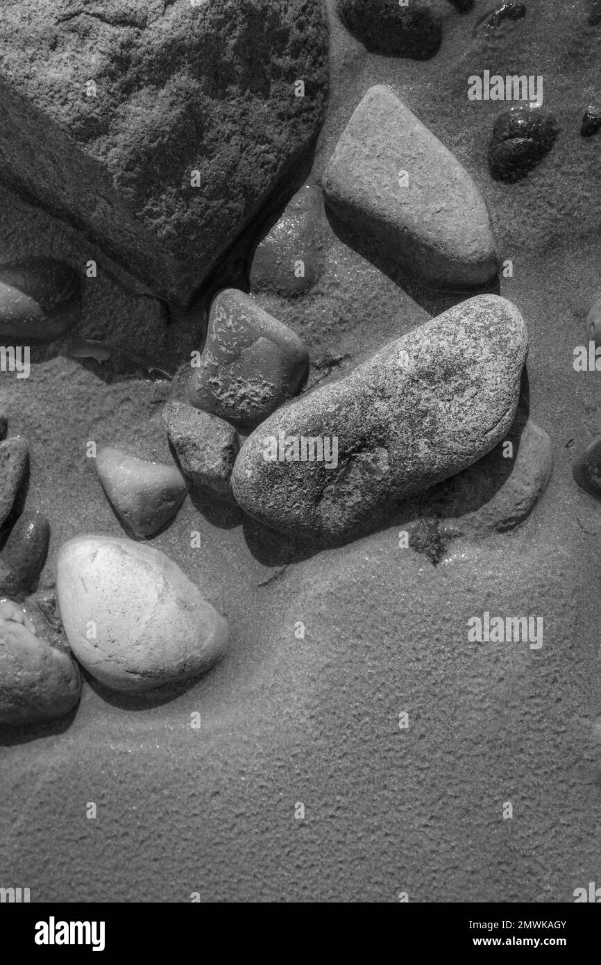 Greyscale Rocks Shot outdoors on summer Black and White Stock Photos & Images - Alamy