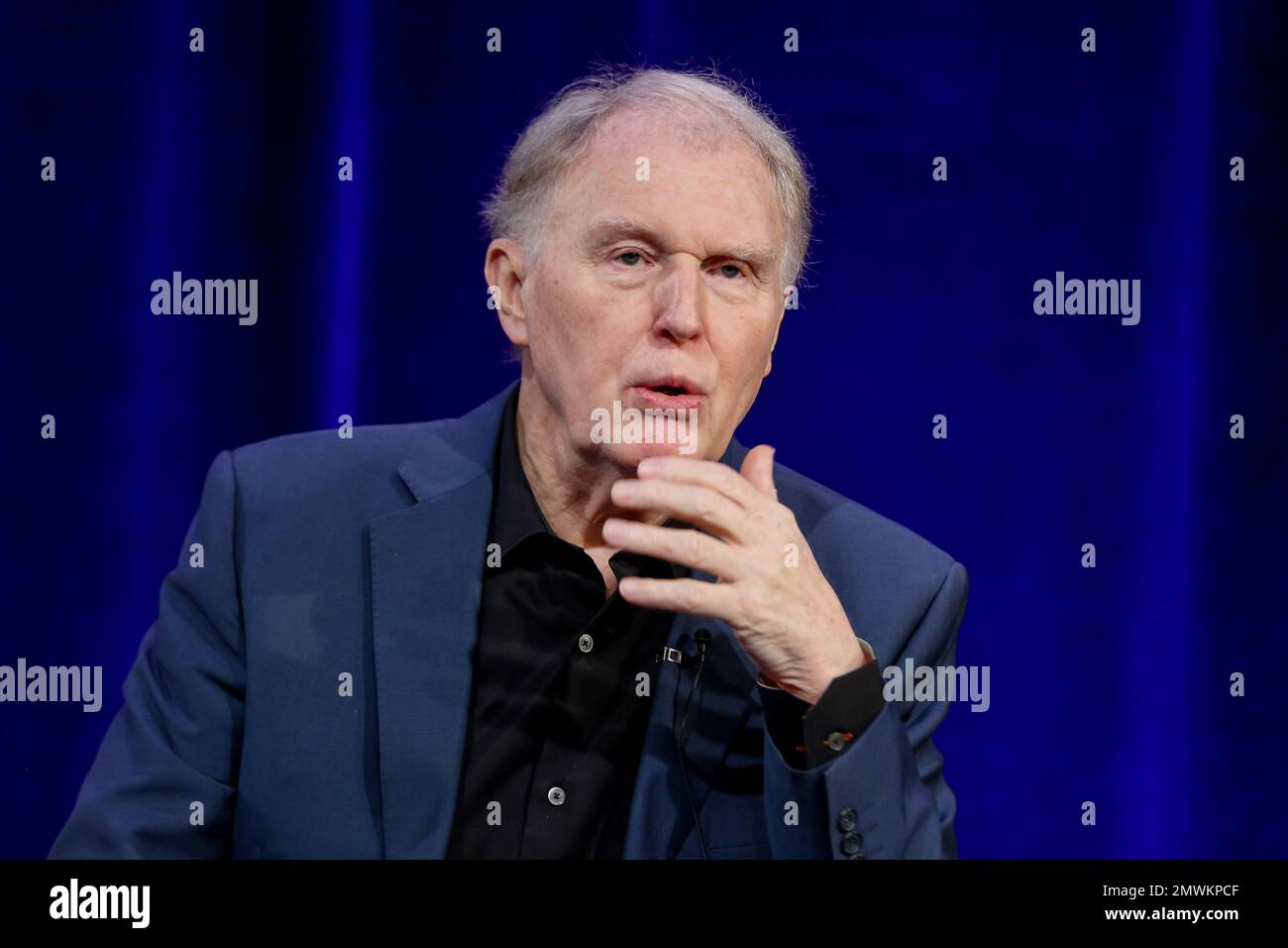 Tim PigottSmith speaks at the PBS's Masterpiece series