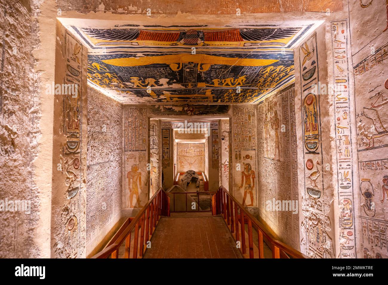Ramesses VI tomb at Valley of the Kings, Luxor, Egypt Stock Photo