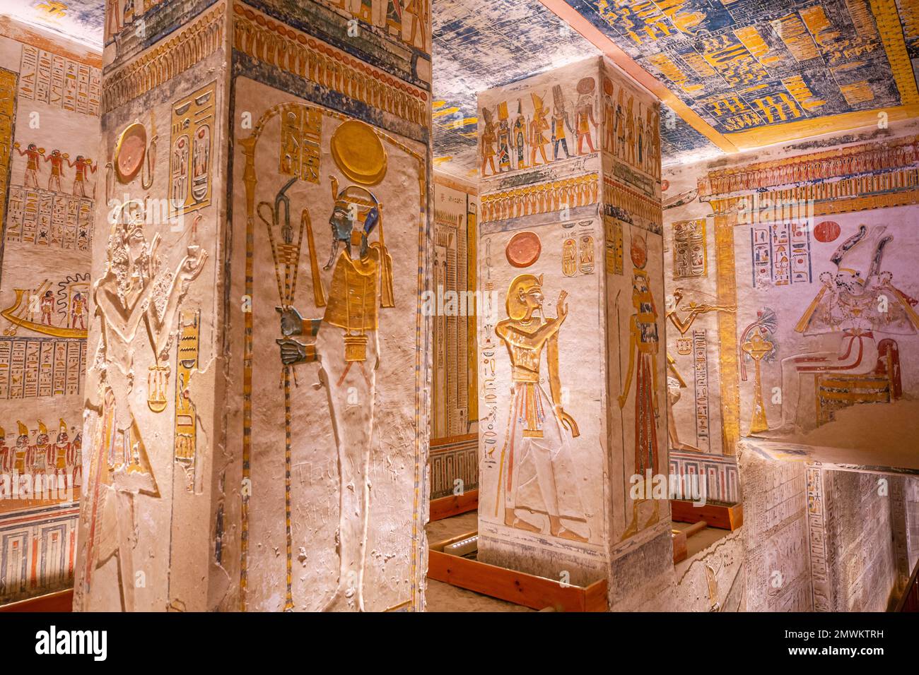 Ramesses VI tomb at Valley of the Kings, Luxor, Egypt Stock Photo