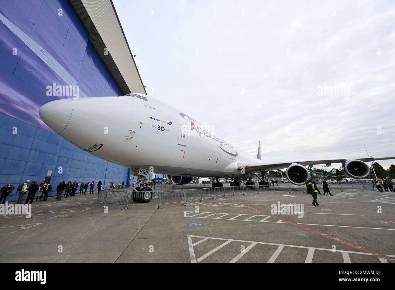 The 747-8F freighter (N863GT), the last 747 
