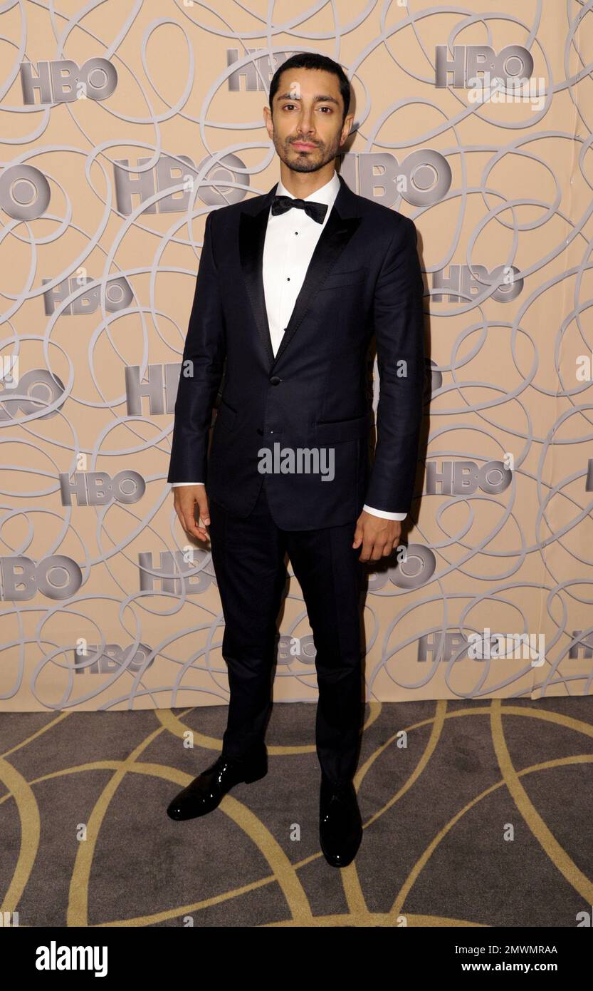 Riz Ahmed arrives at the HBO Golden Globes afterparty at the Beverly ...