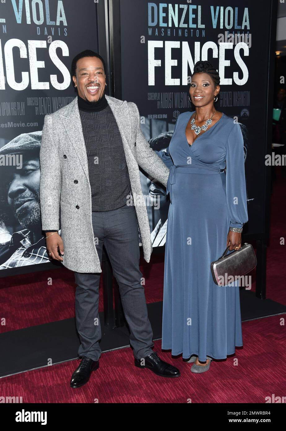 Actor Russell Hornsby and wife Denise Hornsby attend a special ...