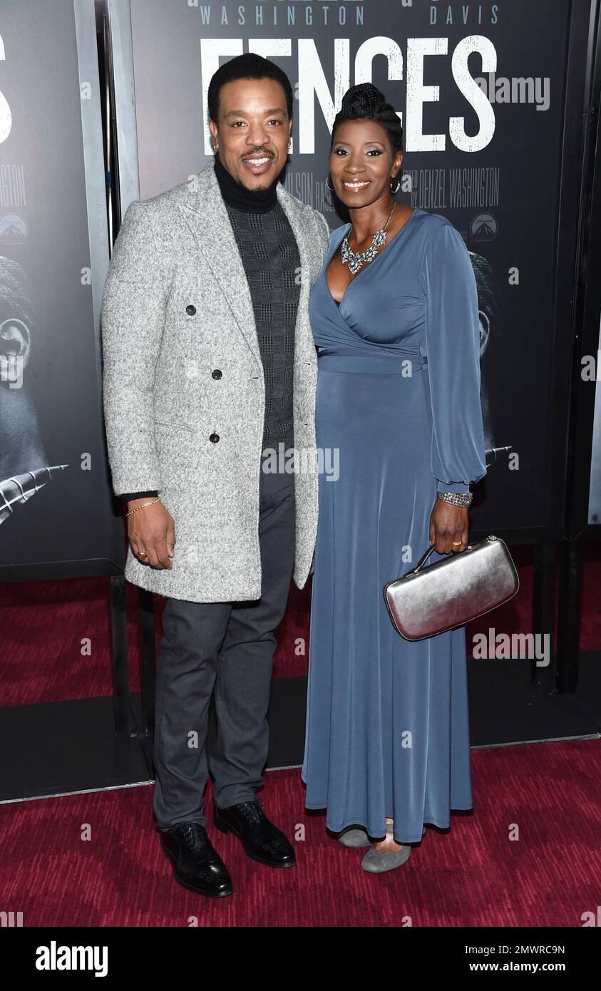 Actor Russell Hornsby and wife Denise Hornsby attend a special ...