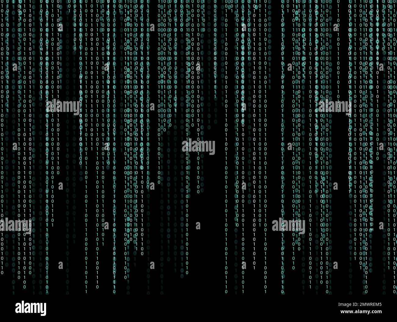 Illustration of code written in binary number system Stock Photo - Alamy