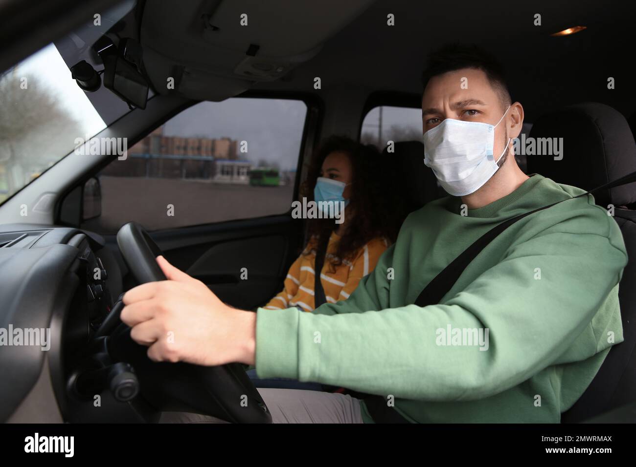Couple disposable masks in hi-res stock photography and images - Alamy