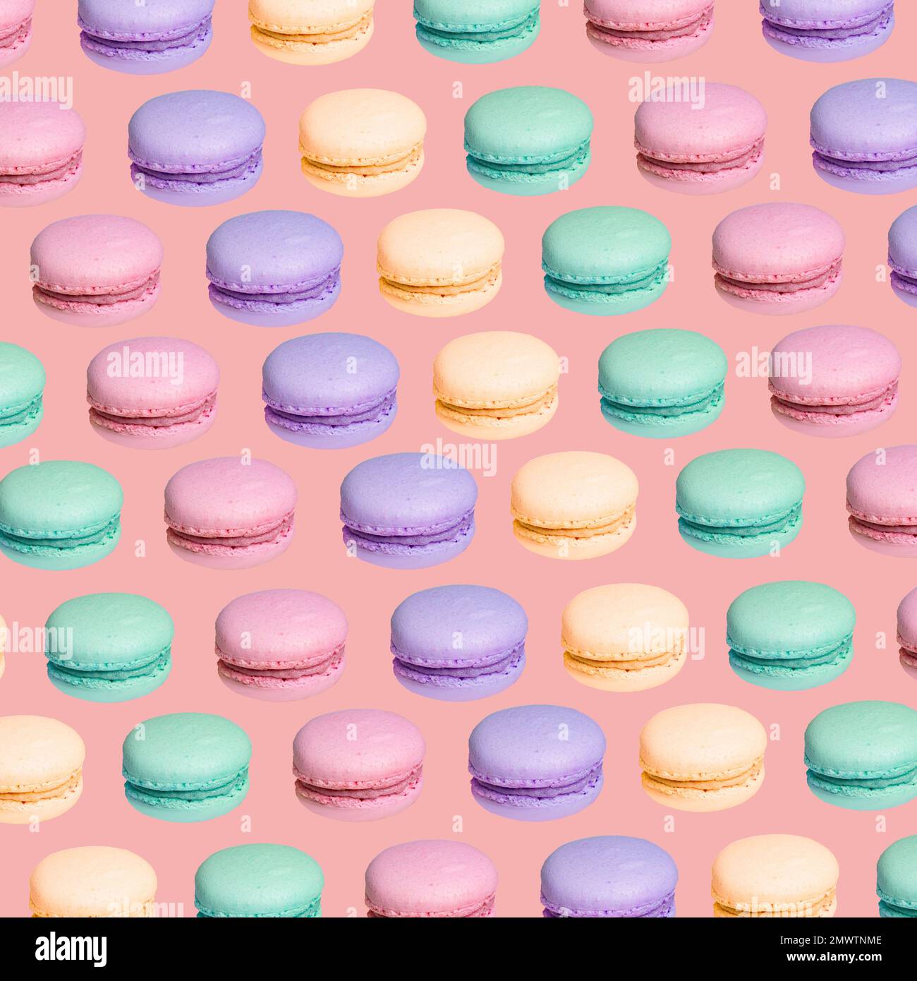 Macaroon Pattern Background Macaron pattern hi-res stock photography and images - Alamy
