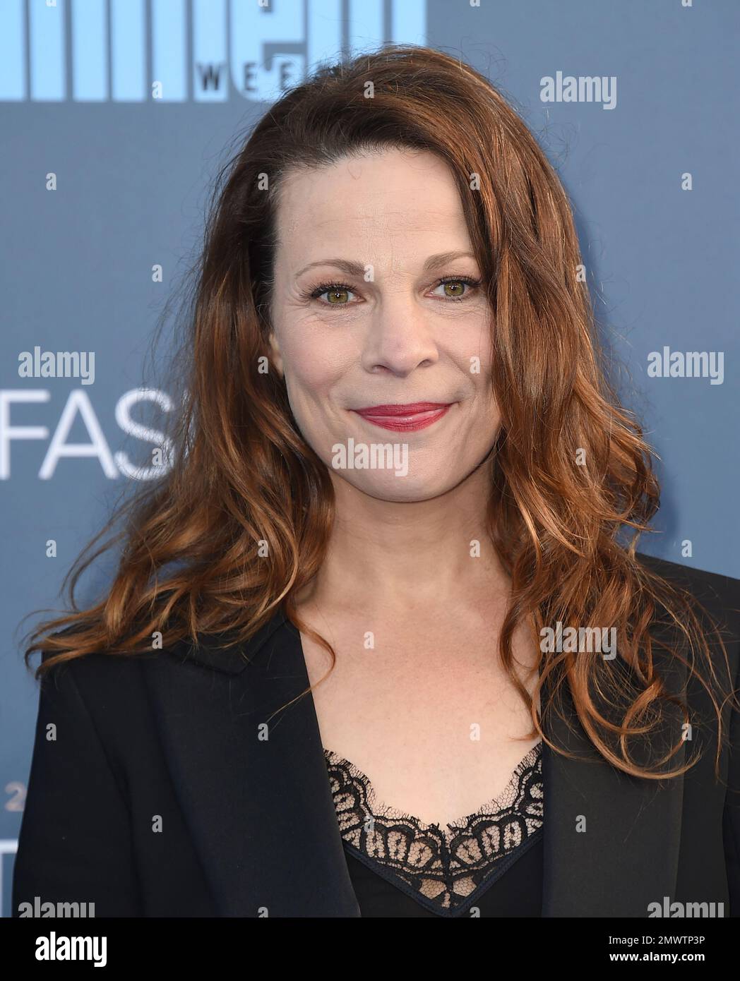 Lili Taylor arrives at the 22nd annual Critics' Choice Awards at the Barker Hangar on Sunday
