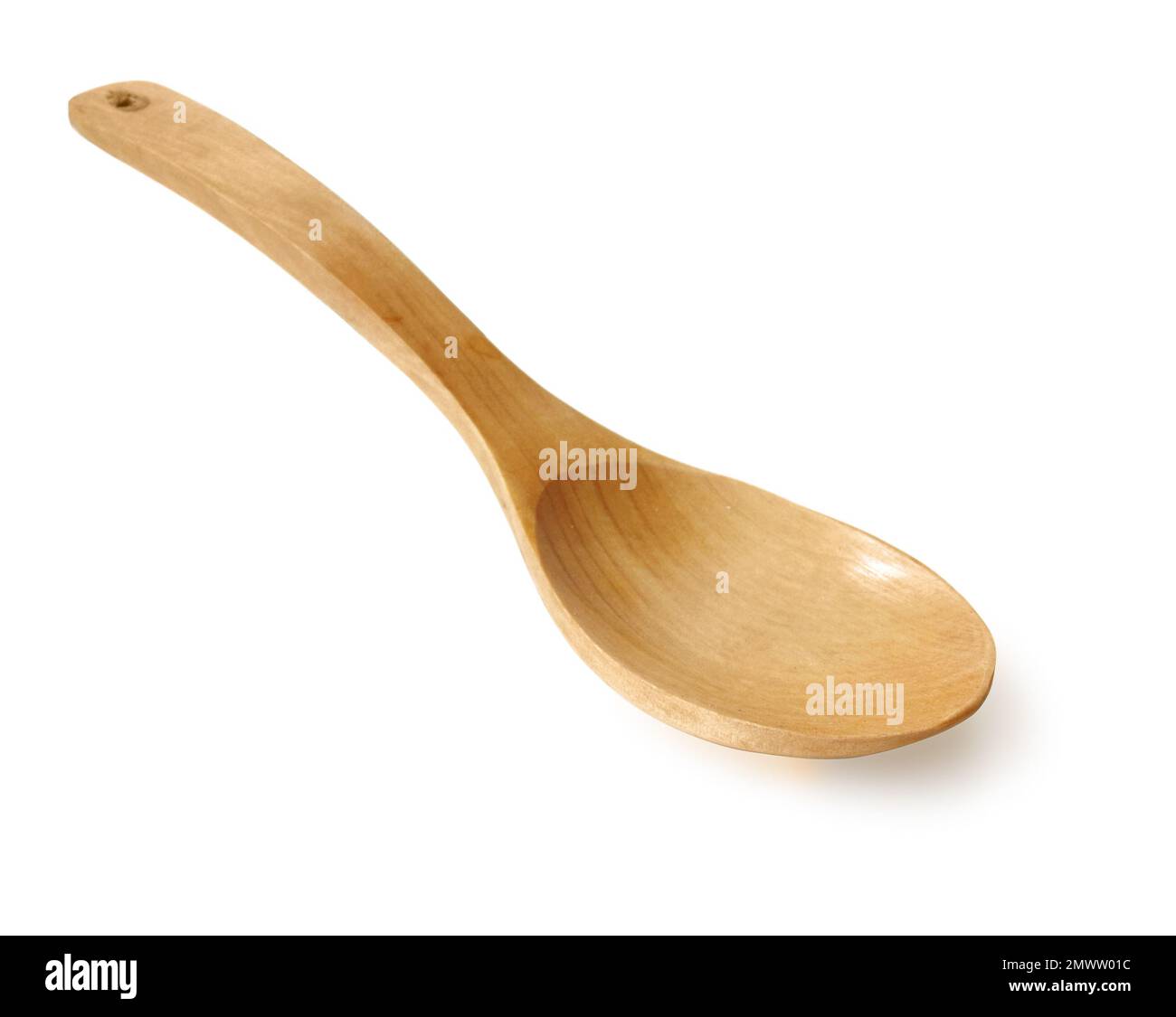 Wooden spoon isolated on white background Stock Photo - Alamy