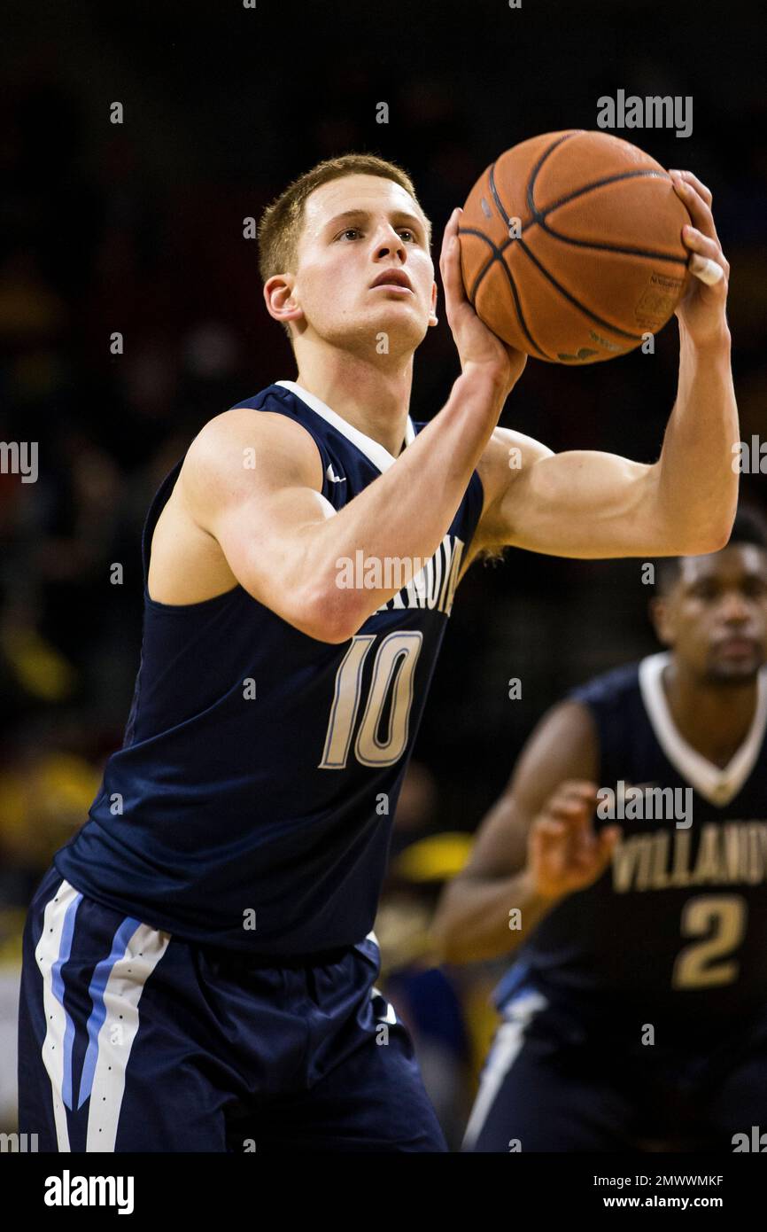 Villanova's Donte DiVincenzo with the free throw attempt during the