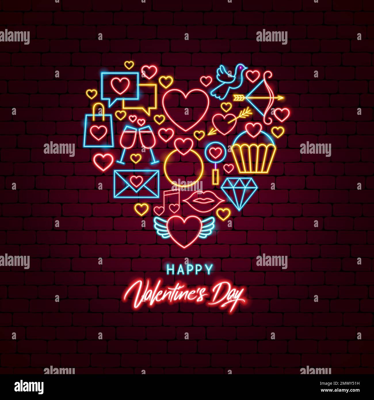 Postcard heart valentines day Stock Vector Images - Alamy