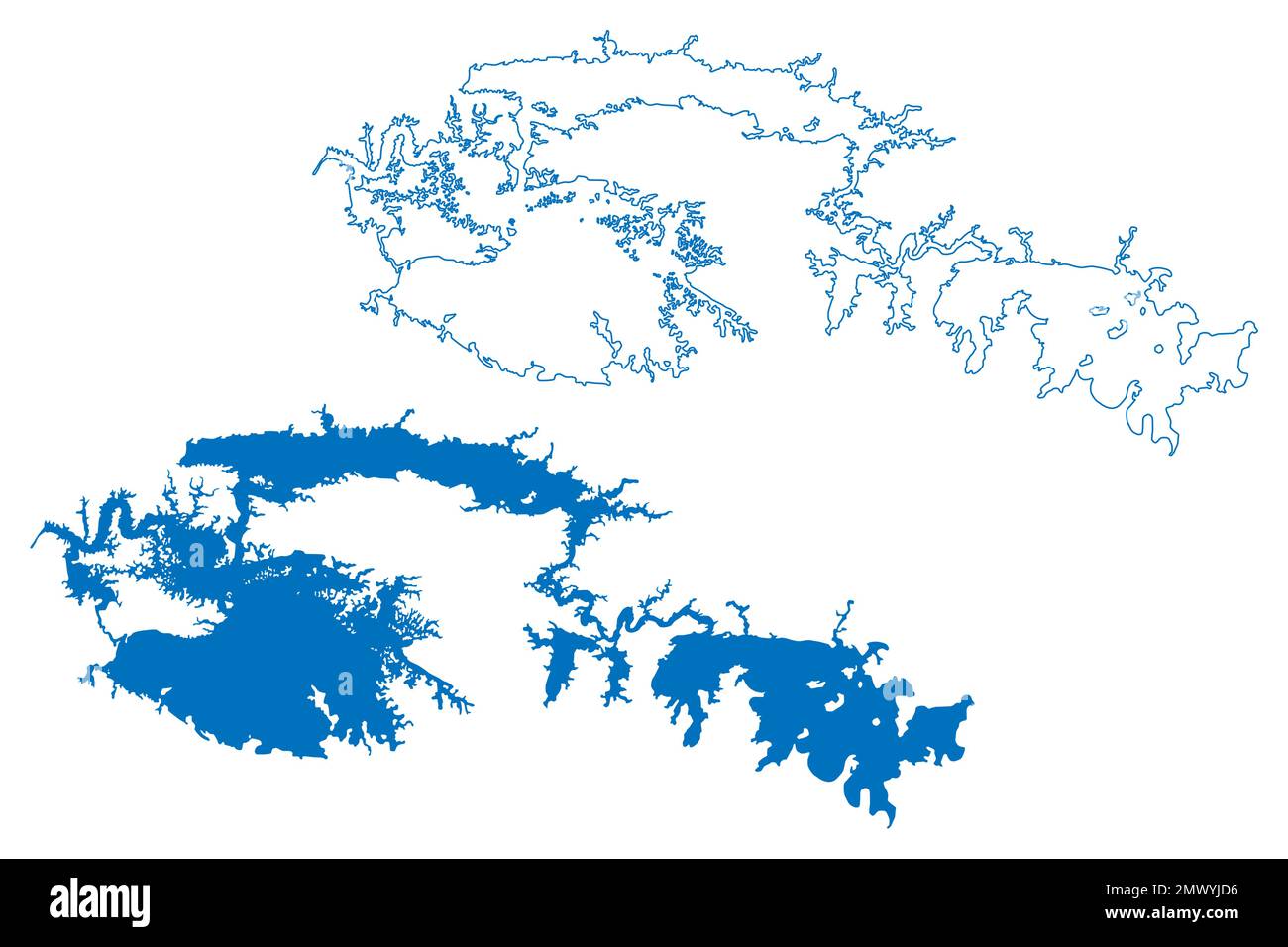 Lake Bayano Republic of Panama - Lake Bayano Republic Of Panama Central America Map Vector Illustration Scribble Sketch Bayano Map 2MWYJD6