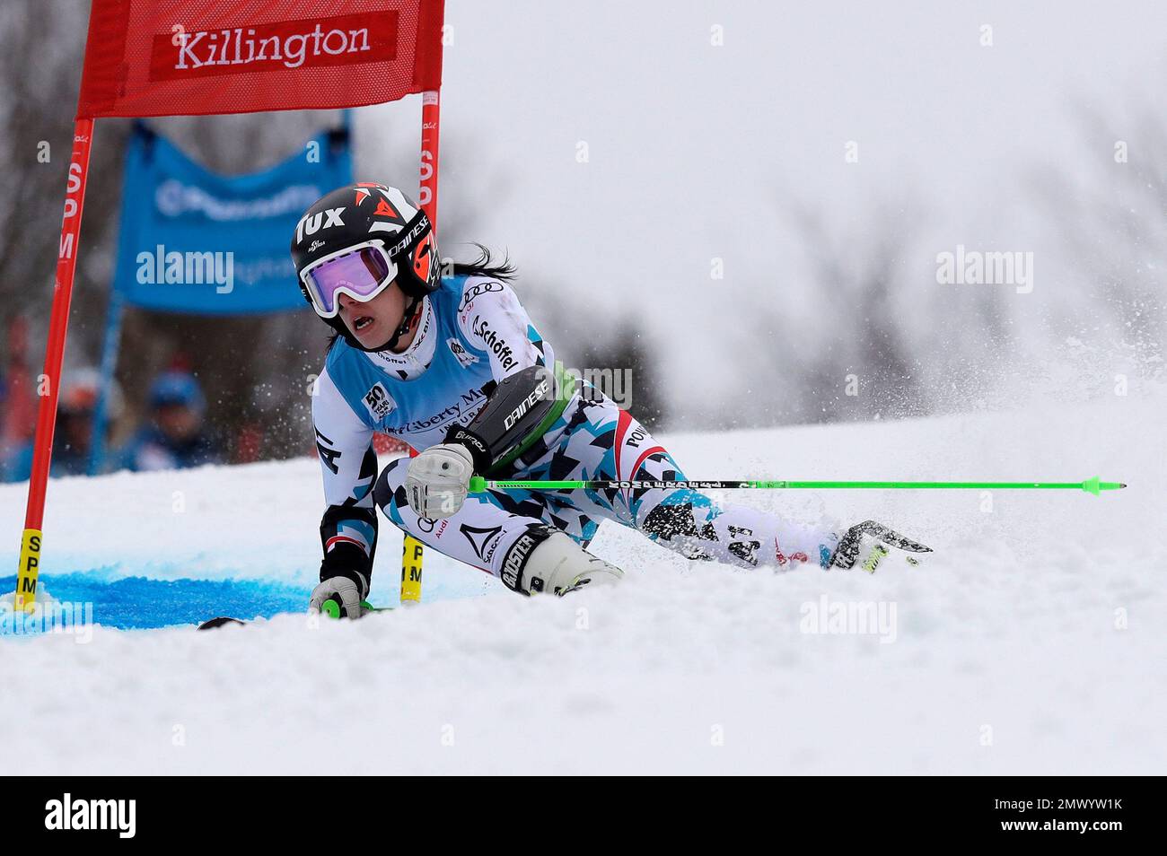 Stephanie Brunner, of Austria, competes during the women's FIS Alpine