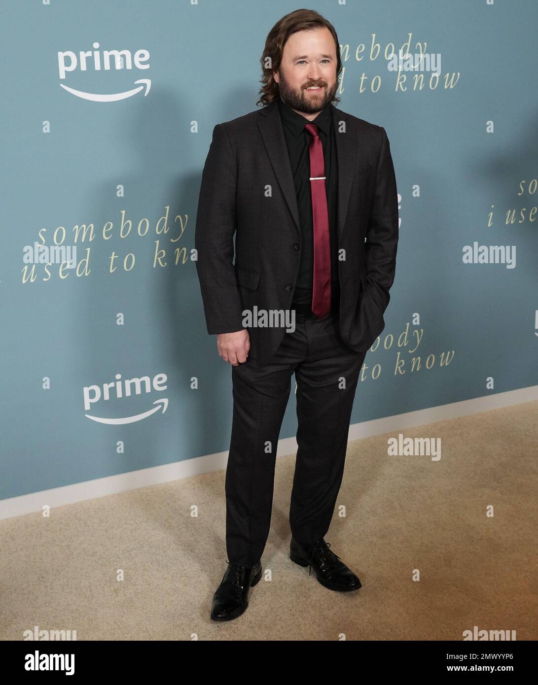 Los Angeles, USA. 01st Feb, 2023. Haley Joel Osment arrives at the SOMEBODY I USED TO KNOW Los