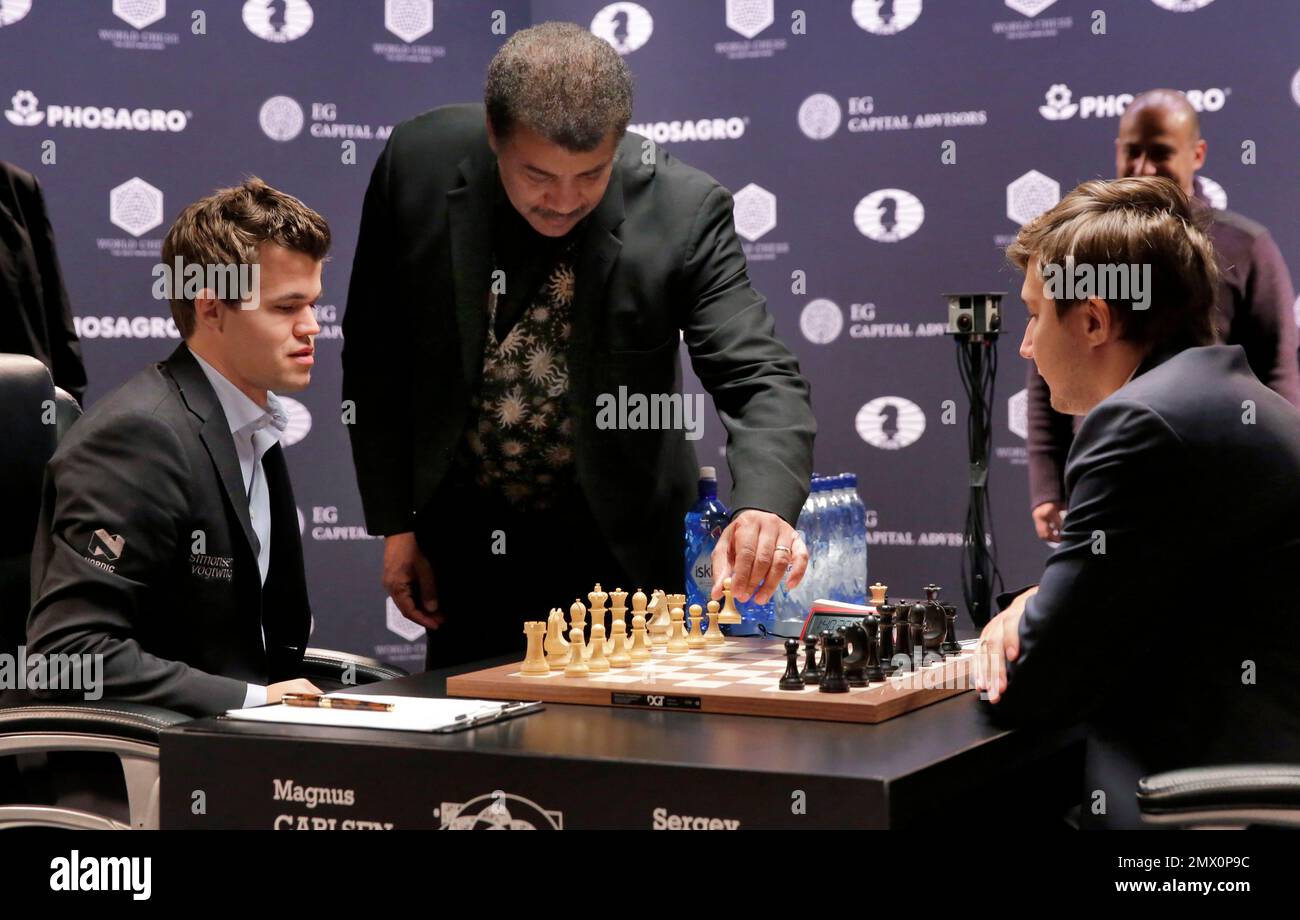 Carlsen presses but held to draw in world chess championship match's first  game - Washington Times