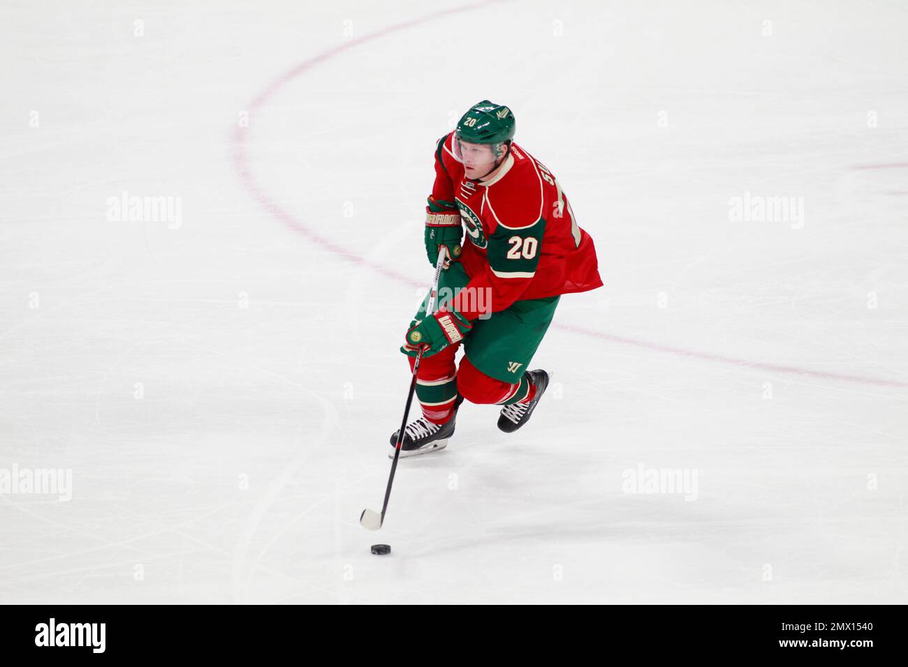 Minnesota Wild defenseman Ryan Suter (20) plays against the Colorado