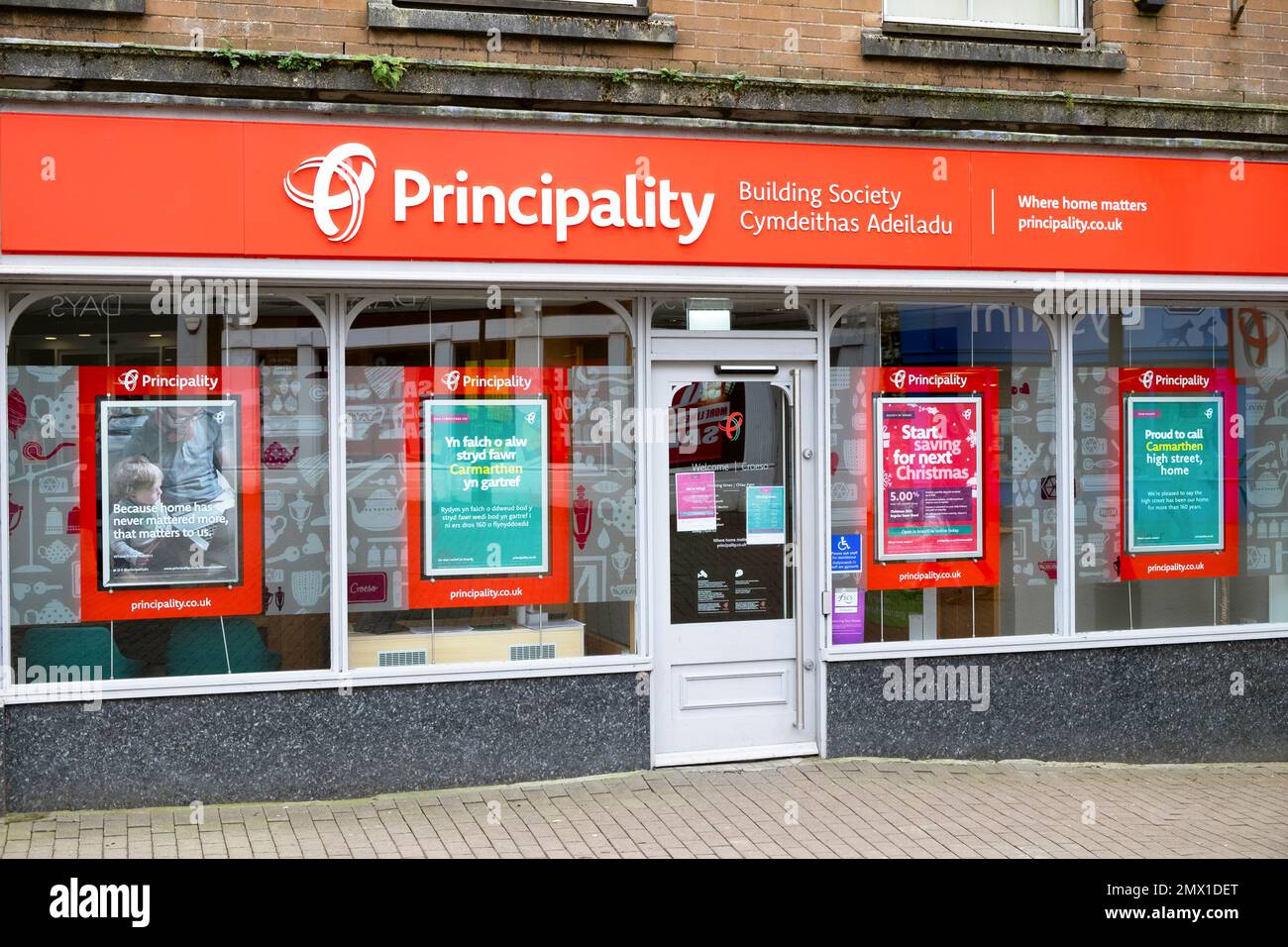 Exterior view of the Principality Building Society in Market Square