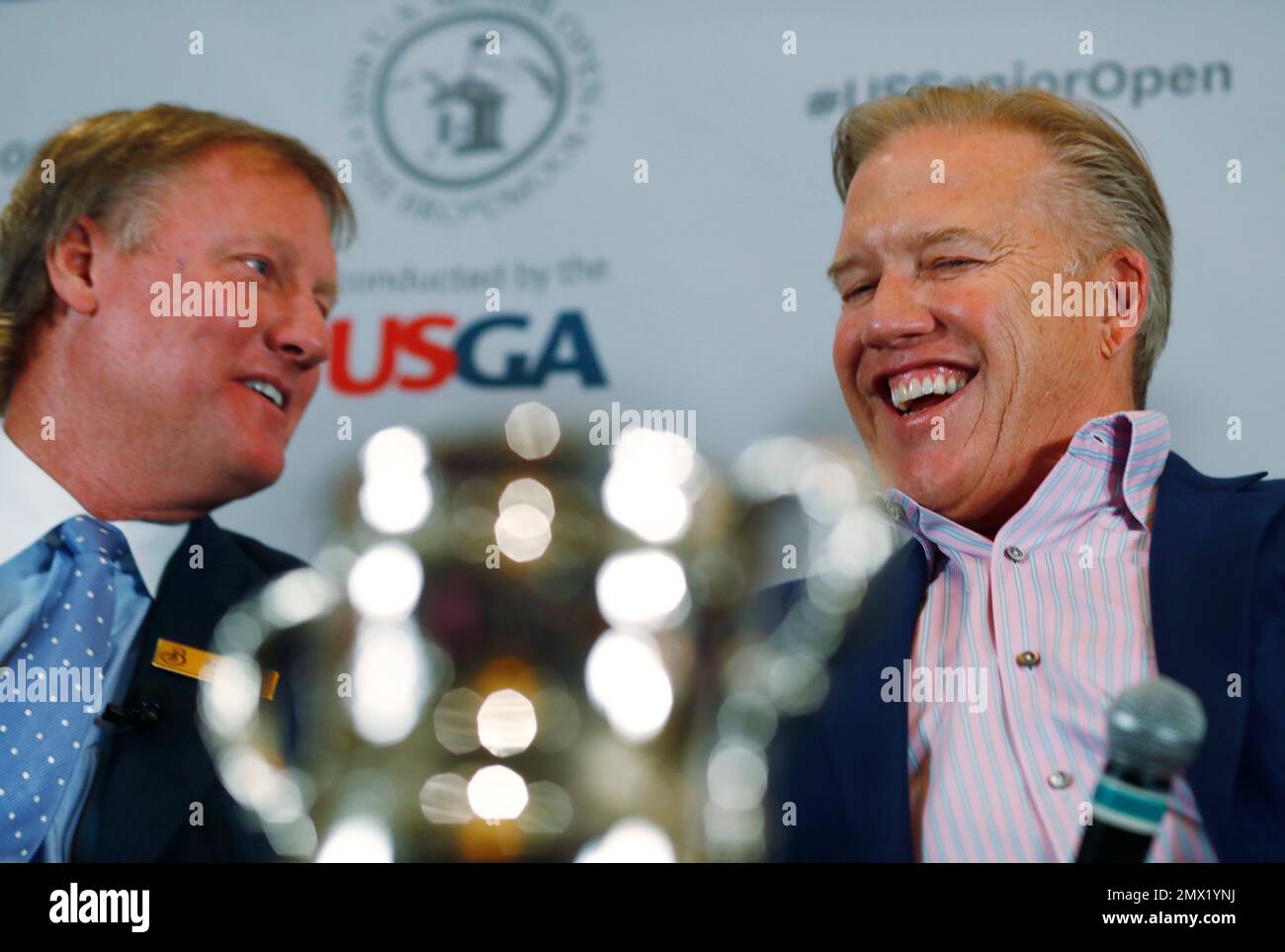Russ Miller, left, director of golf at the Broadmoor Golf Club in