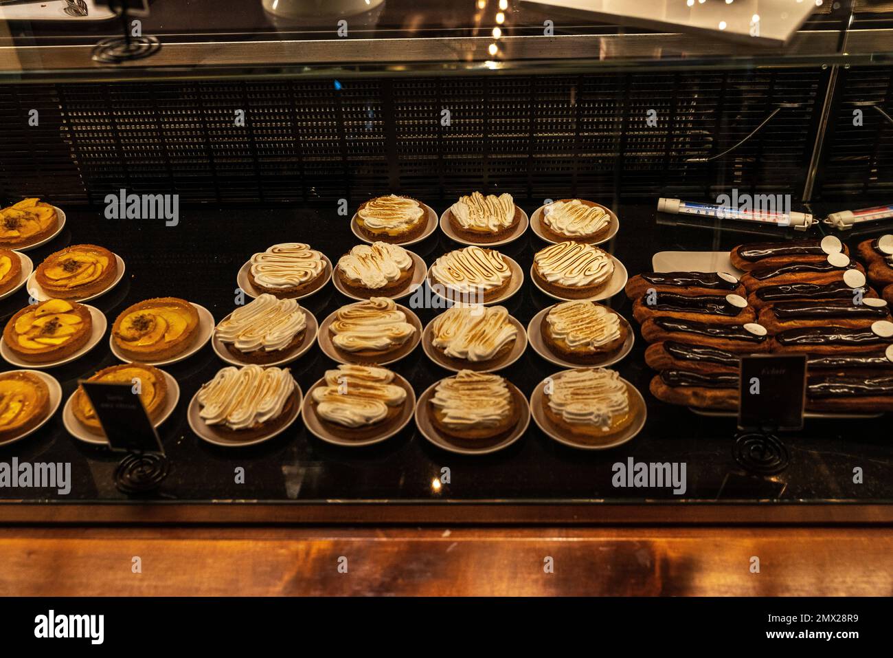 Vienna, Austria October 16, 2022 Apple pie, meringue cake and