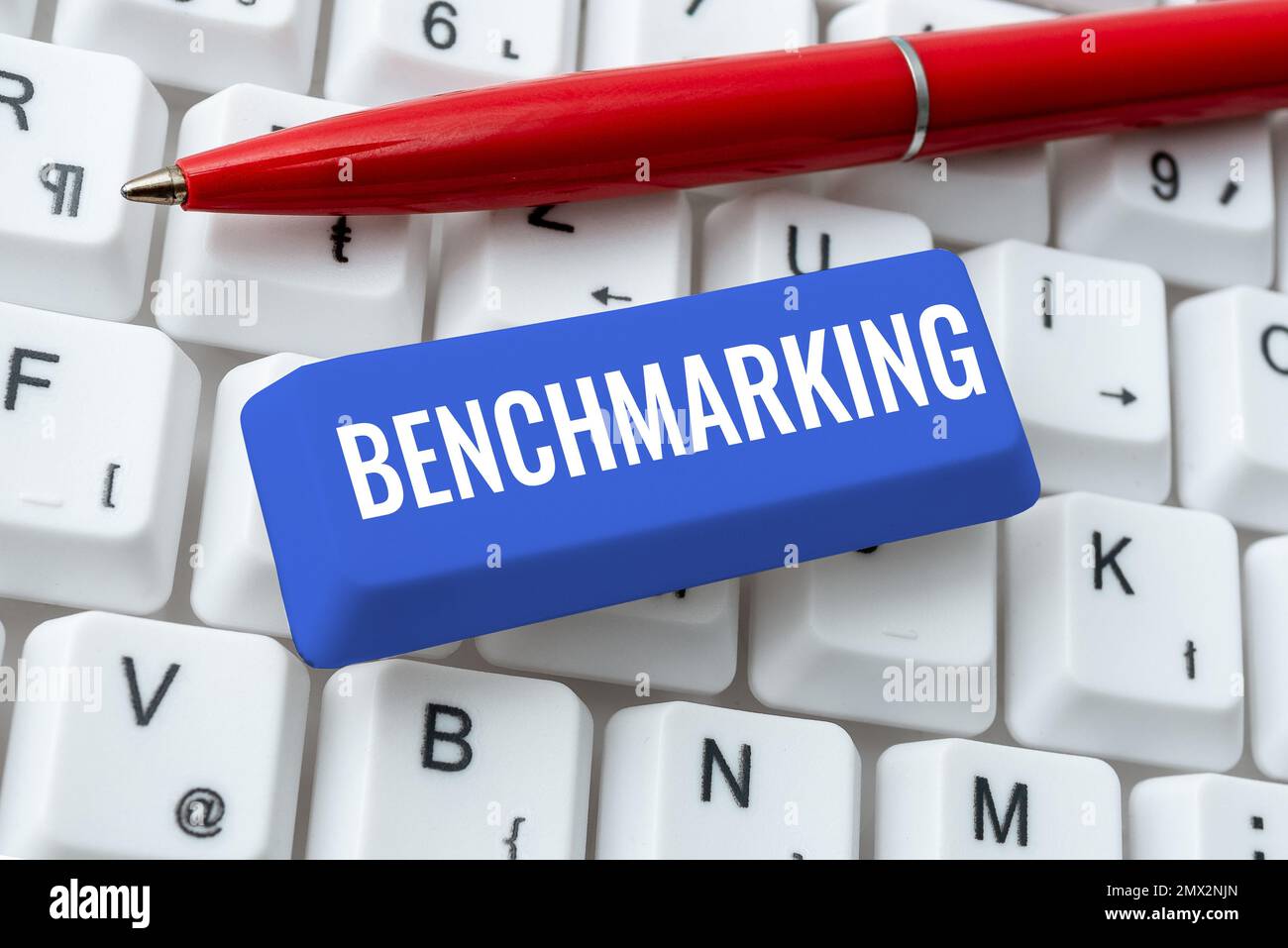 Sign displaying Benchmarking. Word Written on Evaluate something by ...