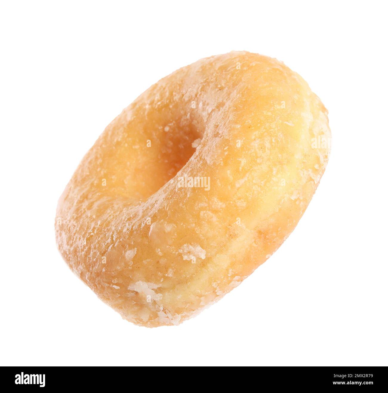 Sweet delicious glazed donut isolated on white Stock Photo - Alamy