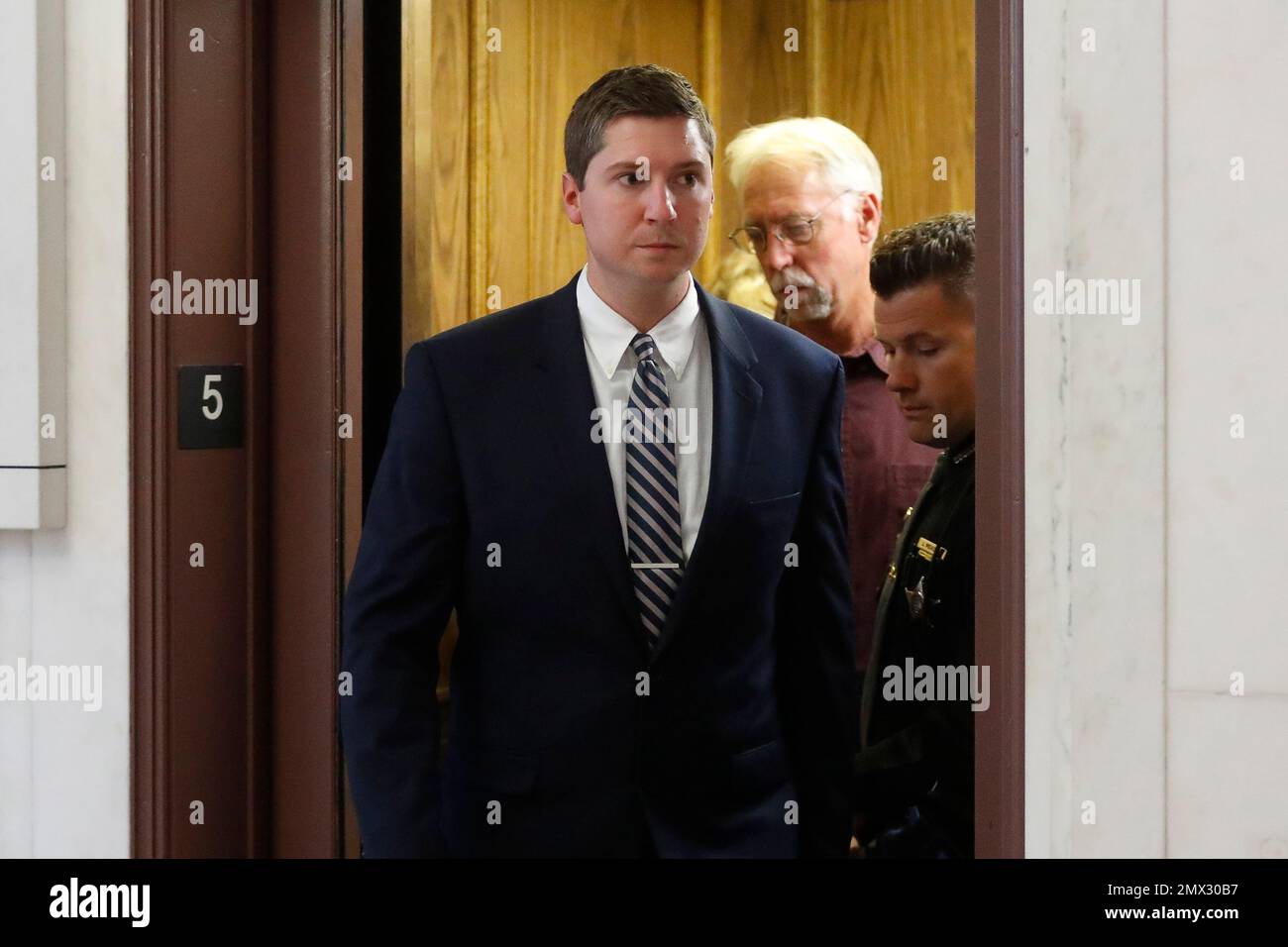 Ray Tensing arrives to court for the second time on the third day of ...