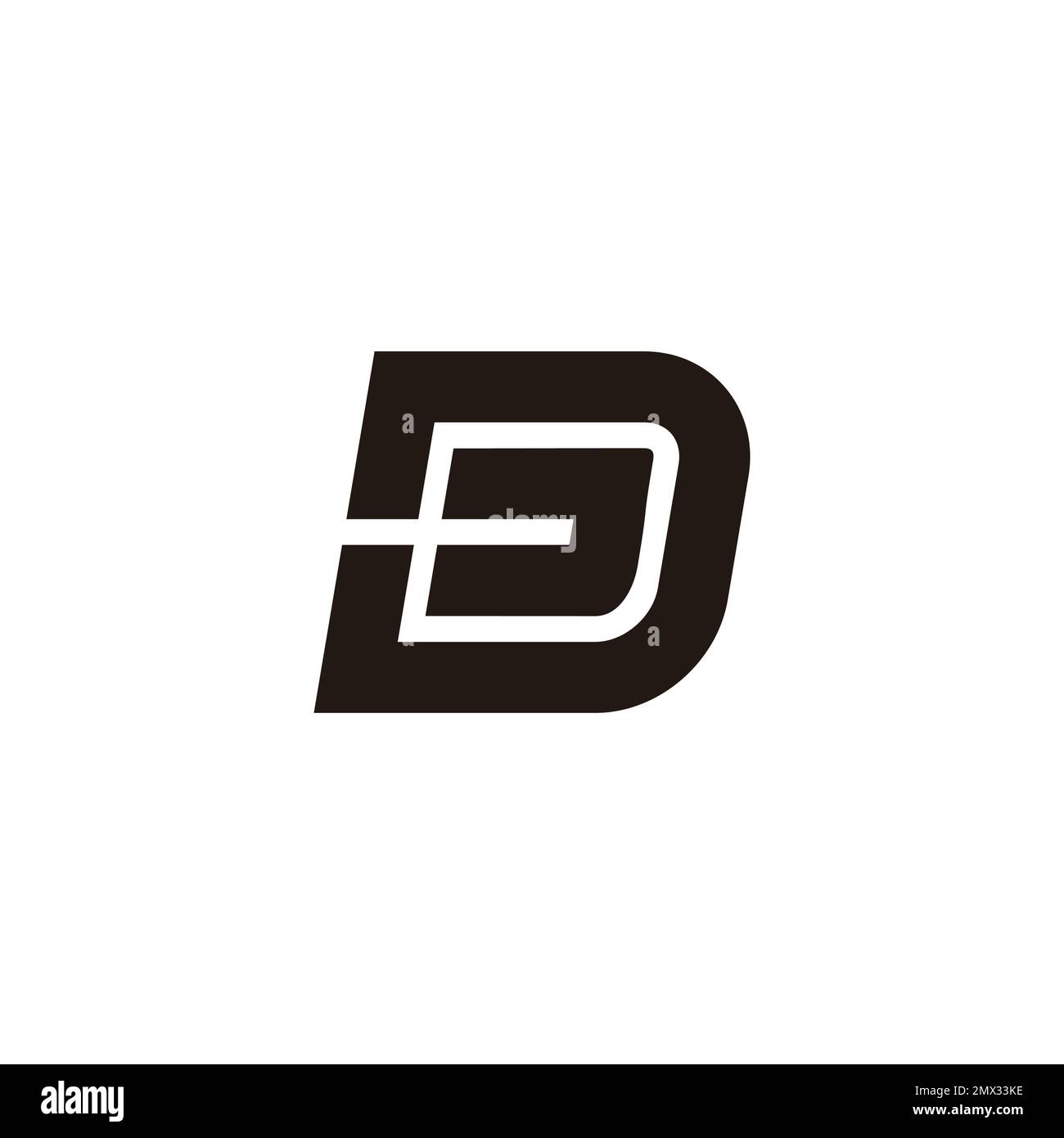 letter ed simple geometric clean logo vector Stock Vector Image & Art ...