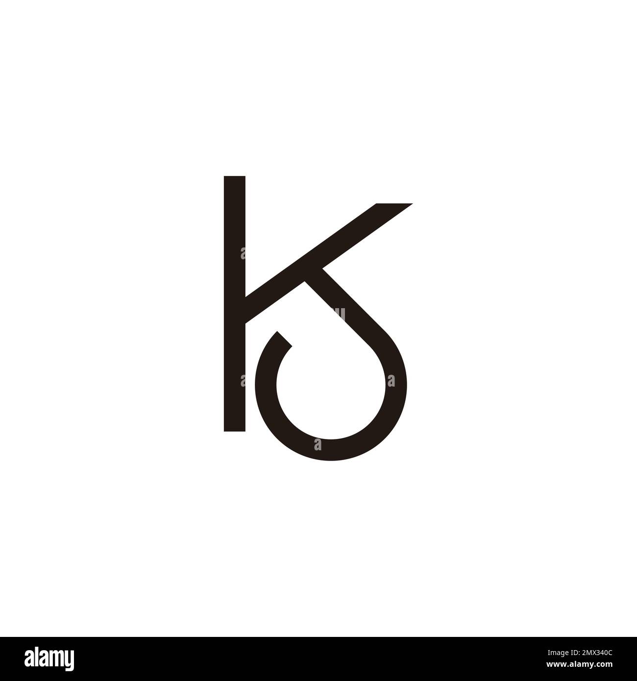 letter kj thin geometric line logo vector Stock Vector Image & Art - Alamy