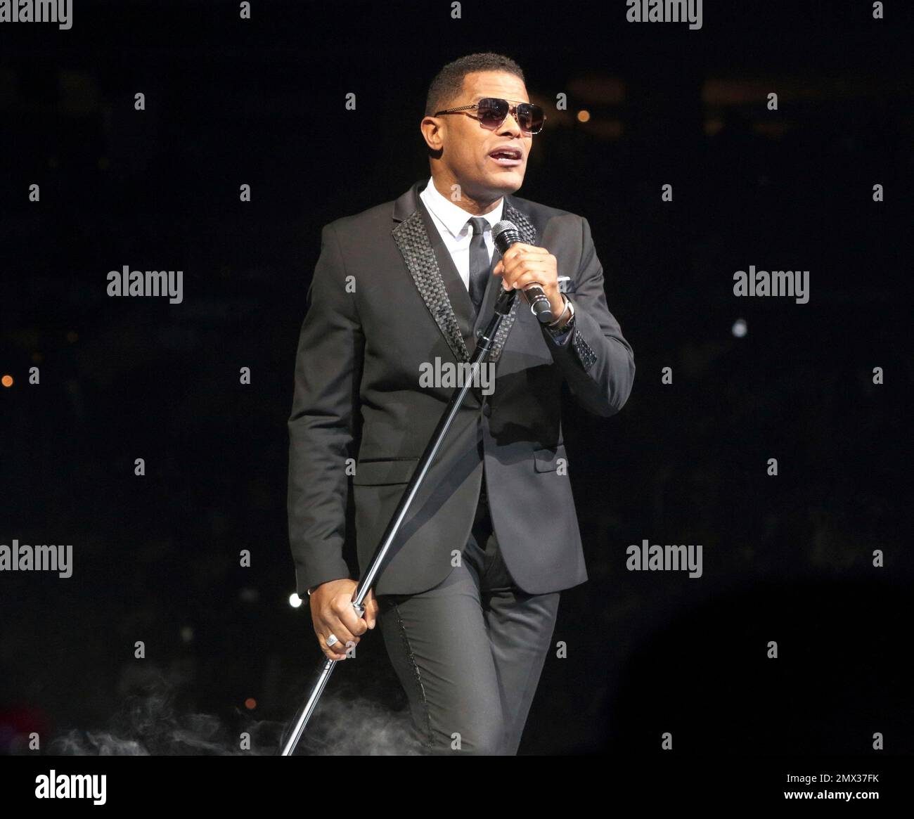 Maxwell performs in concert during the "King and Queen of Hearts Tour