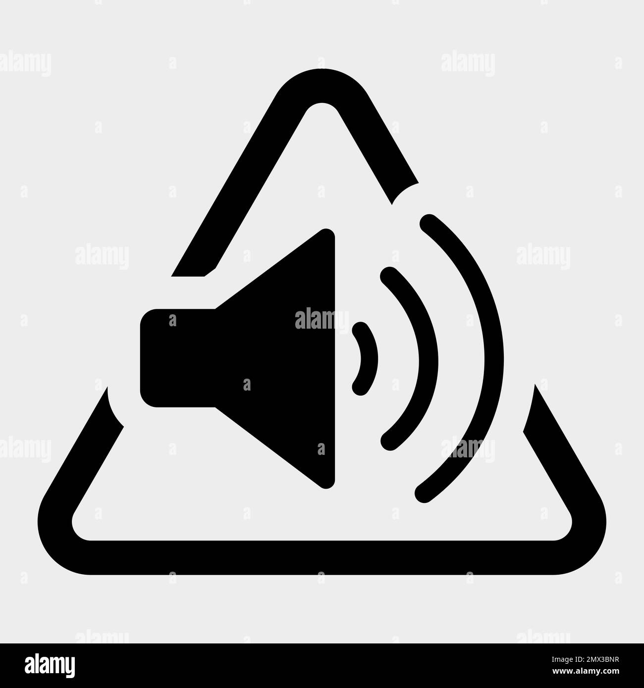 Sound Speaker Icon on white background Stock Vector Image & Art - Alamy