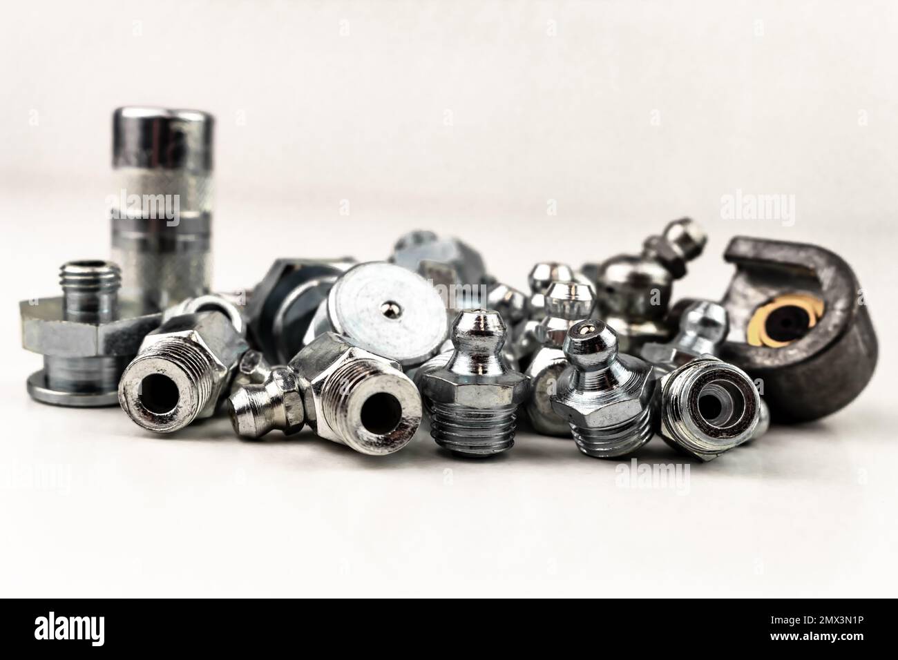 Machine lubrication nipple, Precision coupler, Grease hose, Grease Gun