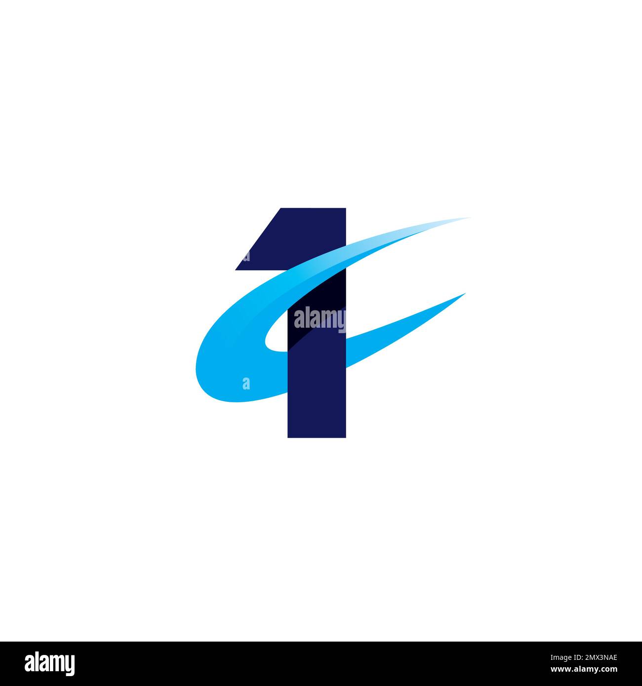C One Logo Symbol Simple Design. One Logo Icon Stock Vector