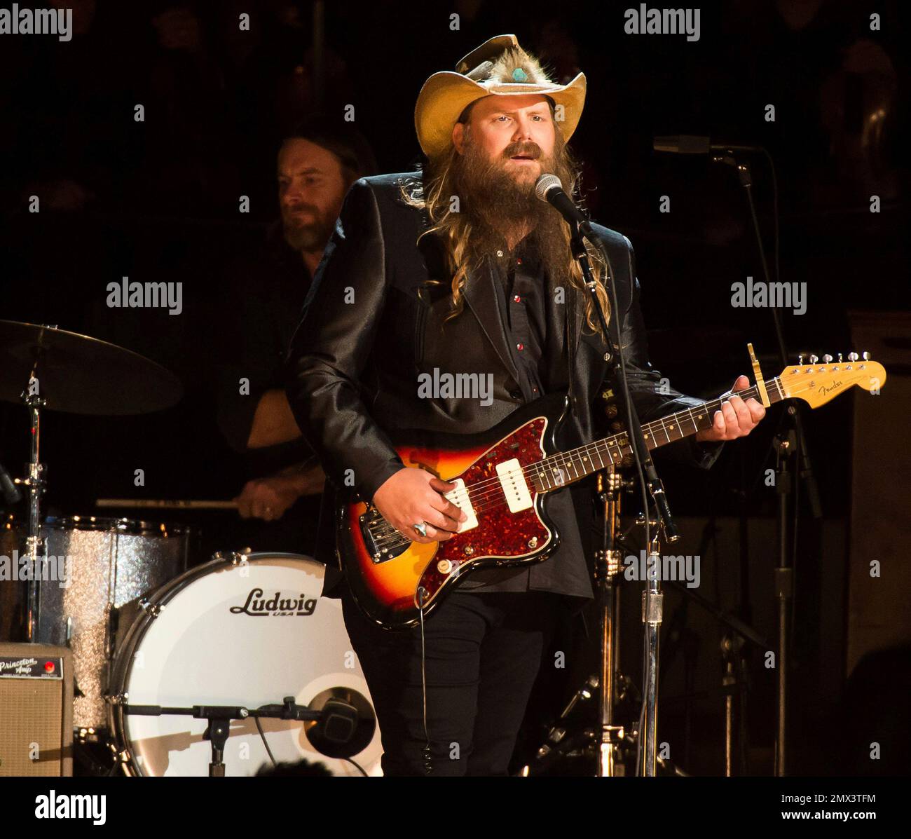 Chris Stapleton performs "Seven Spanish Angels" at the 50th annual CMA